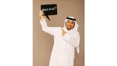 Abdulla Al Nuaimi is not sure he's ready for marriage, and frets about how to meet eligible young women. Tina Chang / The National