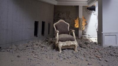 Wafaa Bilal, Chair, Ashes Series, 2003-2013 (Courtesy: Lawrie Shabibi Gallery)