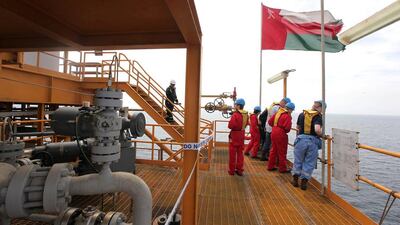 Above, the Bukha A oilfield in Oman. Pawan Singh / The National