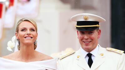 Prince Albert II of Monaco married Olympic swimmer Charlene Wittstock on July 2, 2011, in Monaco. Getty Images