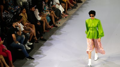 Autonomie teamed up with Aramex for its show for Arab Fashion Week. EPA