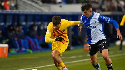 Abde Ezzalzouli – 5. Xavi has tried 11 different players in his front three in his 14 games in charge so far. Xavi wasn’t happy with Abde in the first half and told him. AFP