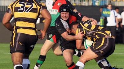 Abu Dhabi Harlequins ran out comfortable winners against the Dubai Wasps in the curtain raiser at Emirates Palace.