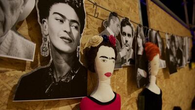 An art exhibition on show at the opening of Warehouse421 in Abu Dhabi. Vidhyaa for the National