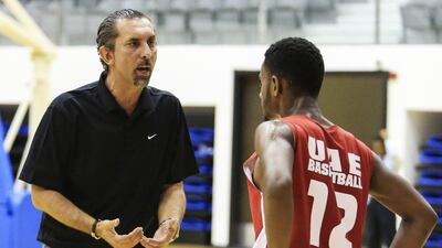 Coach Zoran Zupcevic, left, is happy to see his young boys maturing and getting more disciplined by the day. Sarah Dea / The National