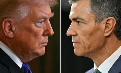 US President Donald Trump has sharply criticised Spanish Prime Minister Pedro Sanchez for his position on the Iran war. AFP