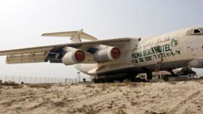 This Soviet-era Ilyushin cargo aircraft, parked alongside the coastal motorway in Umm al Qaiwain, is part of the mythology that surrounds Victor Bout.