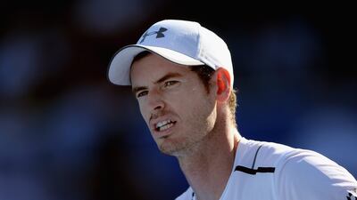 Andy Murray looks on during the play-off match for third place of the Mubadala World Tennis Championship in Abu Dhabi on December 31, 2016. Francois Nel / Getty Images