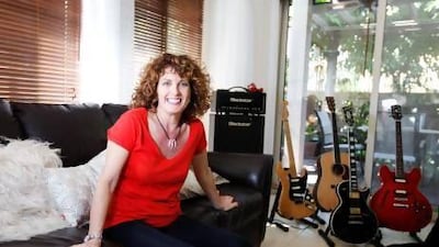 Jane Dales, choir singer, at her home in Dubai. Sarah Dea / The National