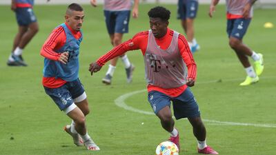 Meritan Shabani, right, has joined Wolverhampton Wanderers from Bayern Munich. Getty