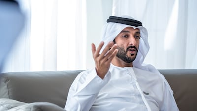 Abdulla bin Touq Al Marri, UAE Minister of Economy, has called for more economic growth. Victor Besa / The National