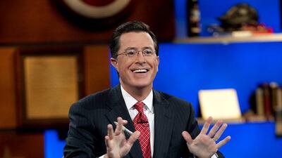 Stephen Colbert got embroiled in a Twitter spat recently. Scott Gries / AP Photo / Comedy Central
