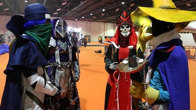 Cosplay characters at the Middle East Games Convention 2015 held at Dubai World Trade Centre in Dubai. Pawan Singh / The National