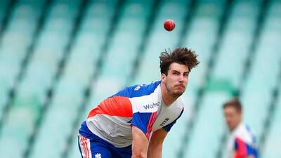 Steven Finn of England bowls during England nets and training session at Sahara Stadium Kingsmead in Durban, South Africa. Julian Finney/Getty Images
