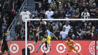 Gareth Bale scores the late leveller for Los Angeles against Philadelphia Union in extra time. Getty