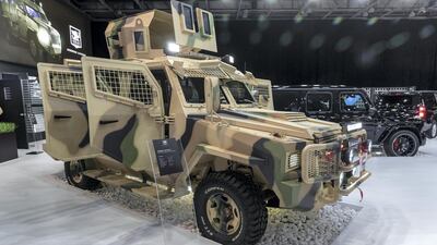 Dubai Motor Show opening day. An Inkas vehicles SWAT application truck. Antonie Robertson / The National