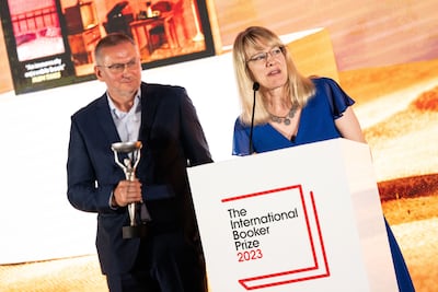 Author Georgi Gospodinov, along with translator Angela Rodel, was named the winner of the International Booker Prize last year. Getty Images