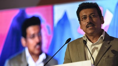 Rajyavardhan Singh Rathore (India). The Olympic shooting bronze medallist is a member of the Parliament of India and a cabinet minister with independent charge at the Ministry of Youth Affairs and Sports. AFP