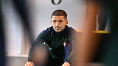 Stefano Sensi at the Centro Tecnico Federale di Coverciano in Florence. Getty