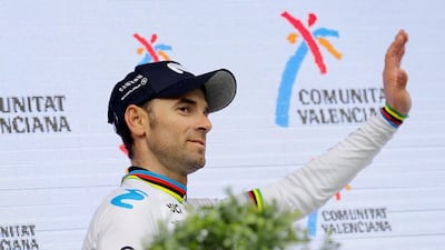 Alejandro Valverde enters the UAE Tour as the reigning World Road Race champion and the last winner of the Abu Dhabi Tour. EPA