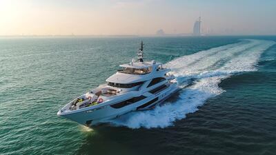 The Majesty 140 also comes with a water sports garage that can house jet-skis.