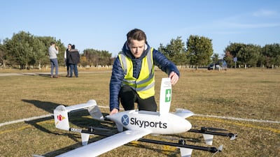 Mercury Drone Ports in Montrose, Angus, will soon begin a trial collecting and delivering medical supplies and samples in Scotland. PA