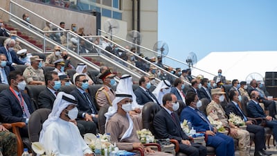 Following the ceremony, Mr El Sisi and his guests were due to attend war drills involving naval units, warplanes and commandos.