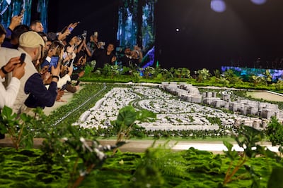 The master plan for Sobha Sanctuary in Dubai, revealed at the start of this year. Chris Whiteoak / The National
