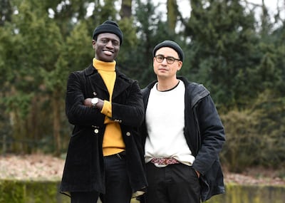 Actor Welket Bungu, pictured with Qurbani, plays the lead role in 'Berlin Alexanderplatz'. Reuters