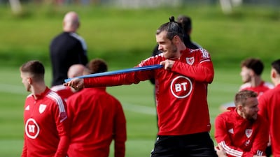Wales' Gareth Bale during training ahead of the Nations League encounter with Poland. Action Images