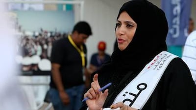 Najla Alnahdi was one of 1,700 volunteers involved with the Grand Prix.