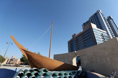 Ajman is thought to reference early foreign traders, echoing the emirate’s role as a coastal port. Pawan Singh / The National