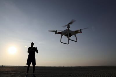Drones can be used to ensure vaccines reach remote locations. Pawan Singh / The National