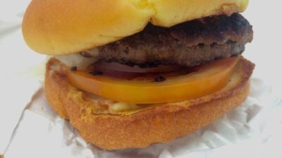 Stuffed burger from Stuffed Burger Co (Photo by Stacie Johnson)