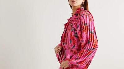 Roomy is usually safe: Plisse dress by Magda Butrym, at Net A Porter. Courtesy Net A Porter