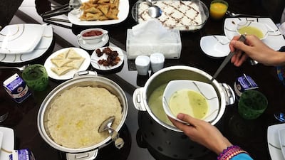 Day 2 — ‘The best part of Ramadan is after the sun sets when my family members gather at one table and share in the Iftar meal. Together we break our fast’. Ammar Al Attar for The National