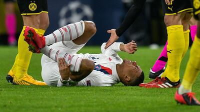 Paris Saint-Germain's French forward Kylian Mbappe had a tough night in Germany. AFP
