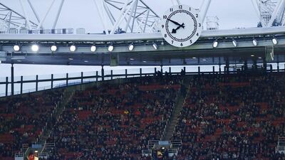 General view of empty seats during the match. Eddie Keogh / Reuters