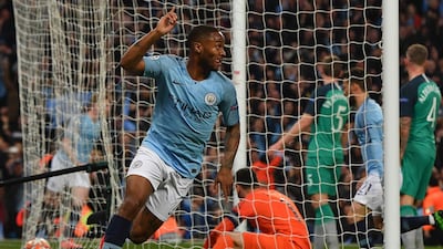 Manchester City''s Raheem Sterling scores to make it 2-2. Reuters