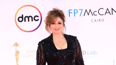 Egyptian actress Elham Shahin attends the closing ceremony of the 42nd Cairo International Film Festival (CIFF). EPA