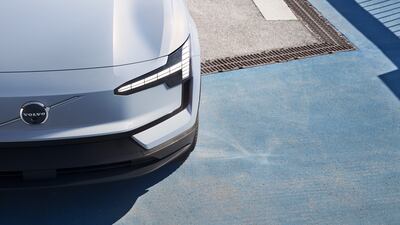 Volvo likens the EX30's headlights to the hammer of mythical god and latterday Marvel superhero Thor. All photos: Volvo