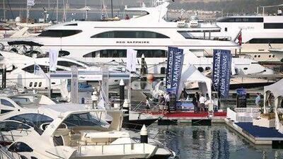 The Dubai International Boat Show has attracted more than 750 exhibitors.