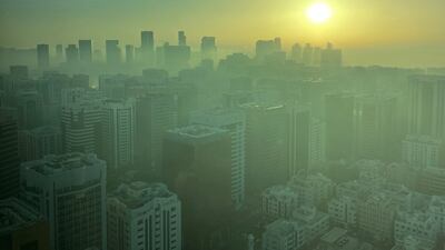 The sun pierces through the mist. Tim Knowles / The National