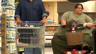 Melissa, right, who weights 673 pounds is featured on the TLC show My 600 Pound Life. Courtesy TLC