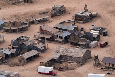 The Bonanza Creek Ranch in Santa Fe, New Mexico, where actor Alec Baldwin pulled the trigger on a prop gun while filming 'Rust' killing cinematographer Halyna Hutchins. AP Photo