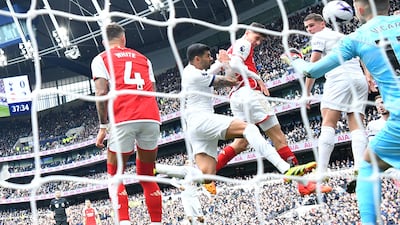 Arsenal's Kai Havertz scores their third goal. Reuters