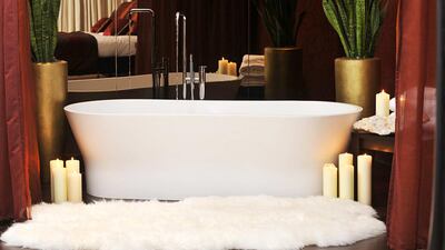 The Carousel Suite in myhotel in Brighton showing the bath area. The entire hotel group uses feng shui in everything they do under William Spear’s direction. Courtesy Courtesy James Pike / myhotel