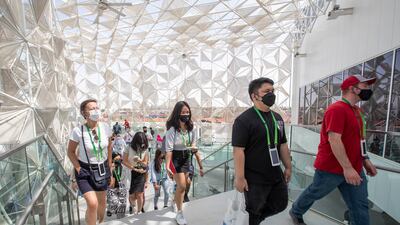 Millions visited the Japan pavilion after booking a spot days ahead during Expo 2020 Dubai. Ruel Pableo for The National