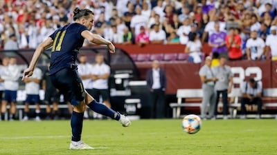 Real Madrid forward Gareth Bale sees his penalty kick saved in the shoot-out. AFP