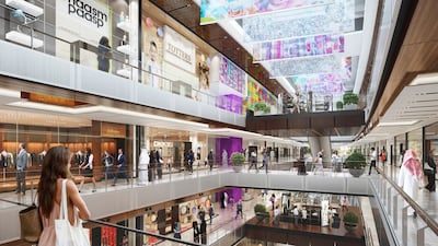 A rendering of Al Maryah Central, a 2.3 million square foot super-regional shopping centre located at the core of Al Maryah Island in Abu Dhabi. Courtesy Gulf Related